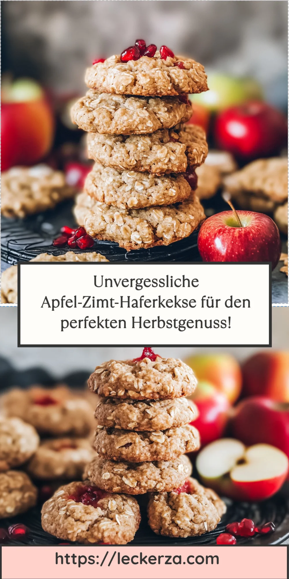 Unvergessliche Apfel-Zimt-Haferkekse für den perfekten Herbstgenuss!