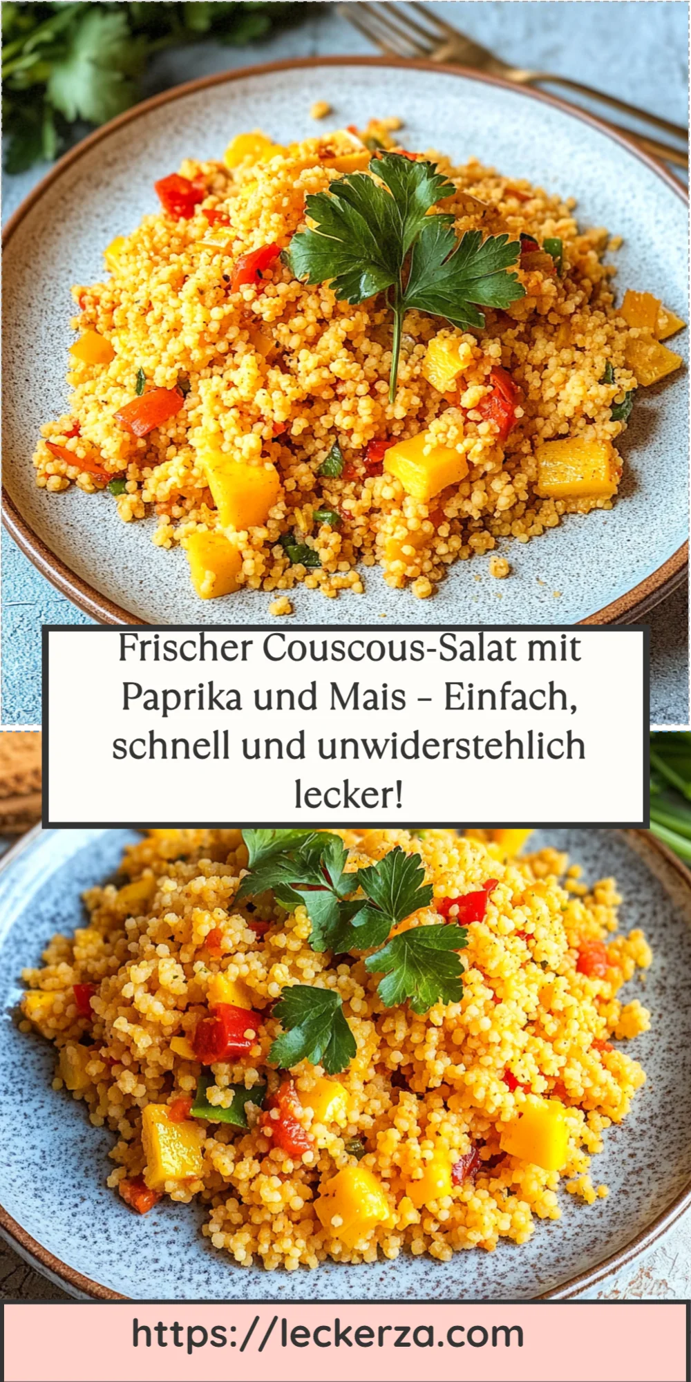 Frischer Couscous-Salat mit Paprika und Mais – Einfach, schnell und unwiderstehlich lecker!