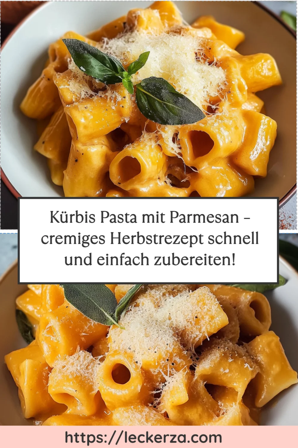 Kürbis Pasta mit Parmesan – cremiges Herbstrezept schnell und einfach zubereiten!