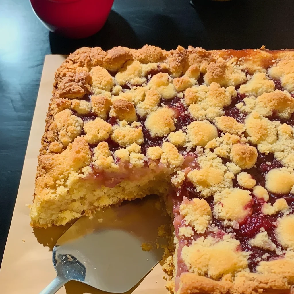 Delicious Plum and Damson Crumble Cake Recipe
