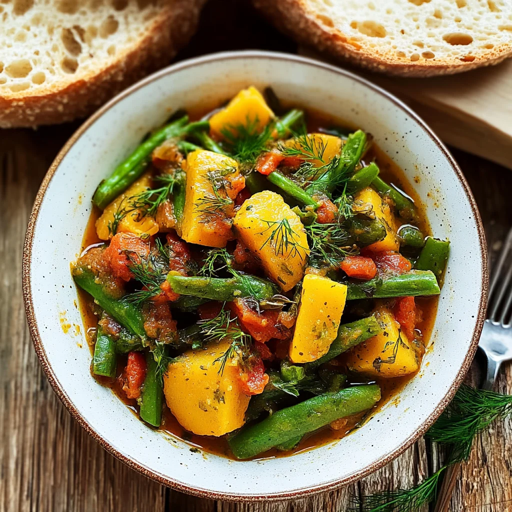 Einfaches Rezept für Grünen Bohnen Eintopf (vegetarisch und lecker!)