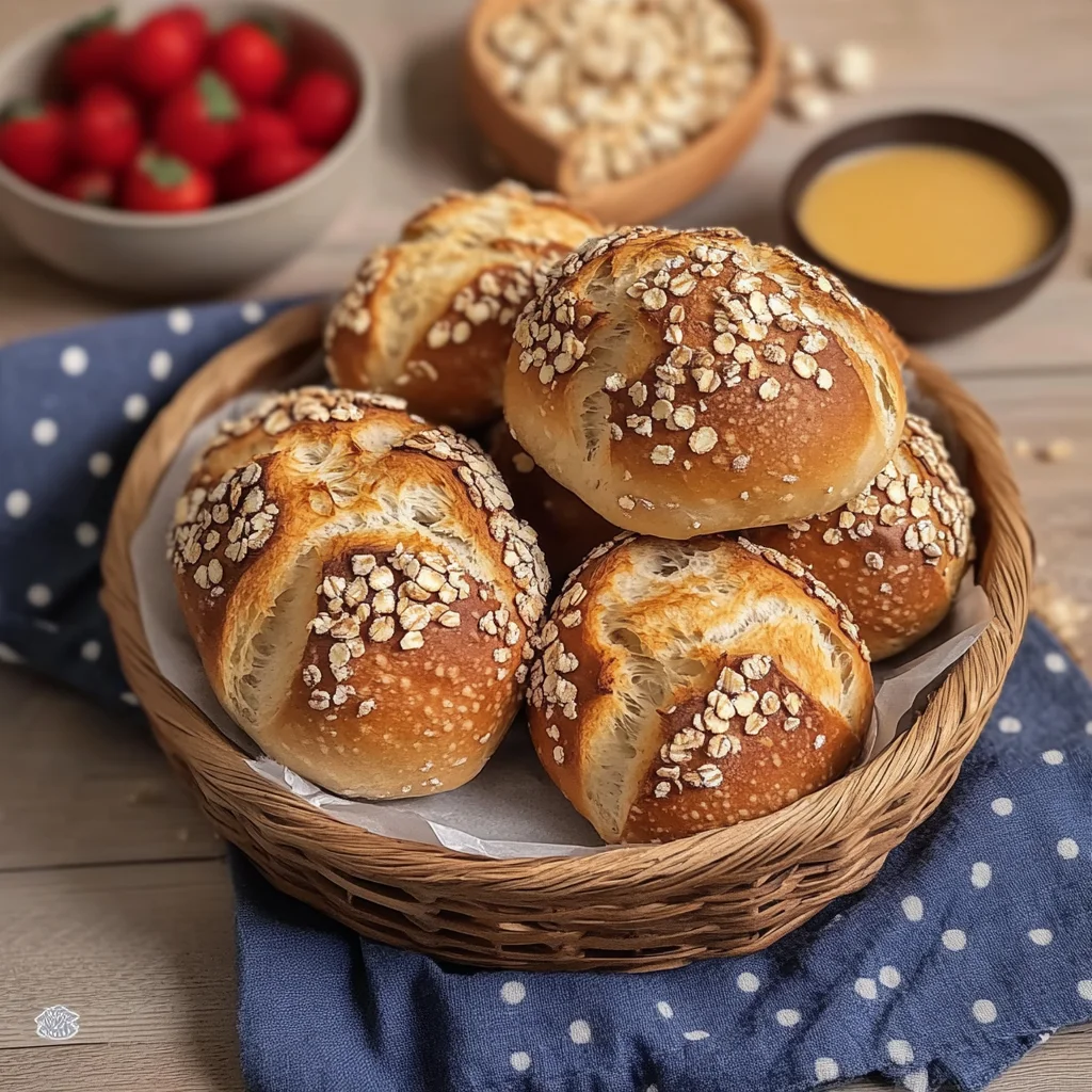 Knusprige Dinkelbrötchen mit Hafer Rezept für ein perfektes Frühstück!