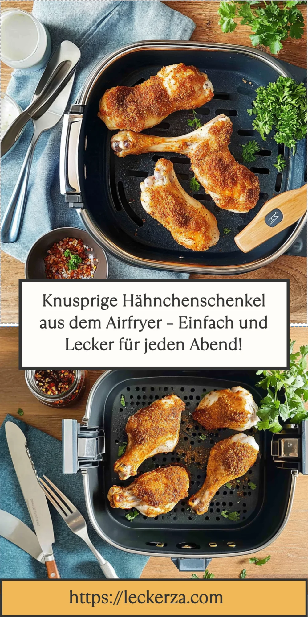 Knusprige Hähnchenschenkel aus dem Airfryer – Einfach und Lecker für jeden Abend!