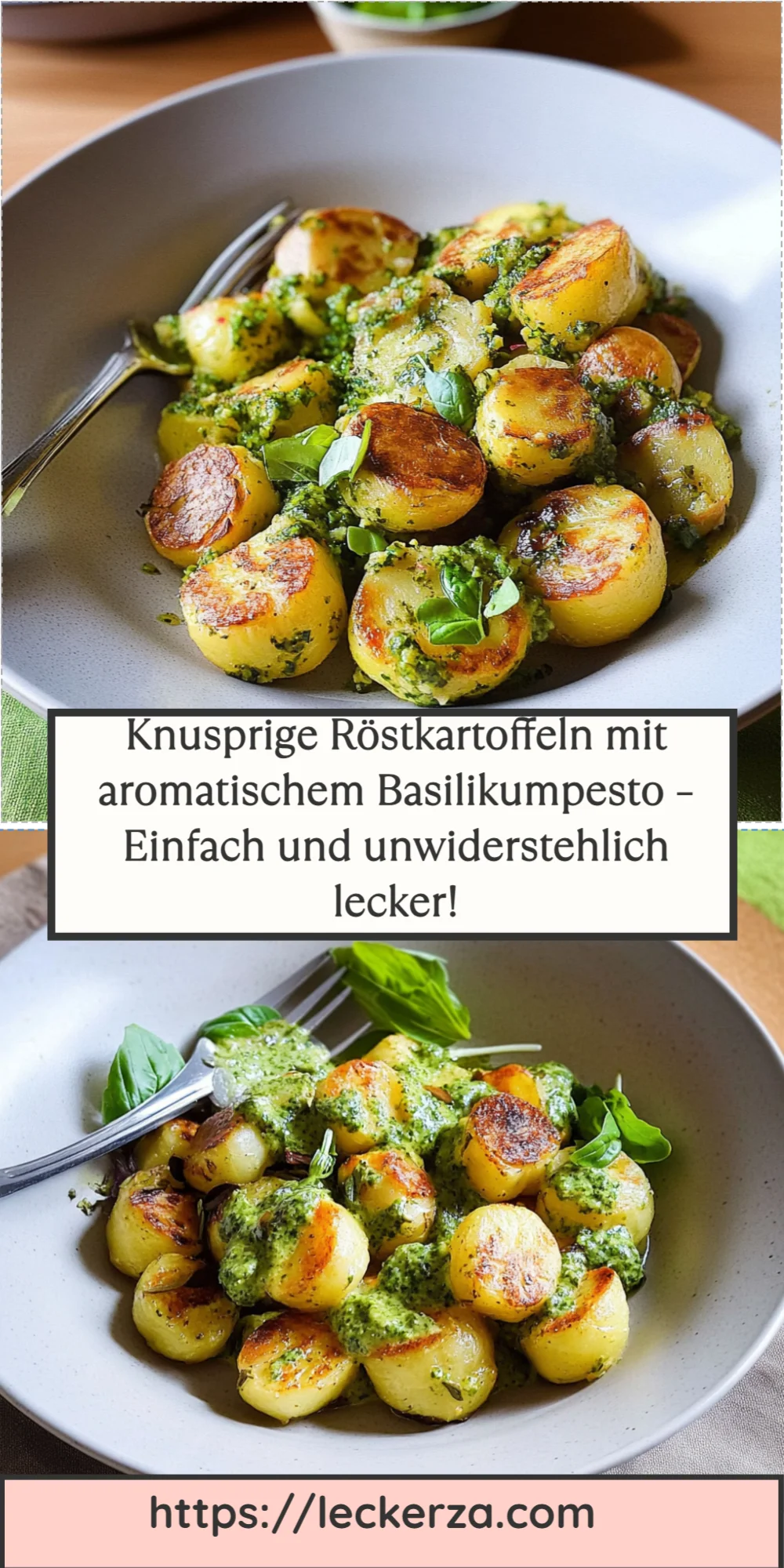 Knusprige Röstkartoffeln mit aromatischem Basilikumpesto – Einfach und unwiderstehlich lecker!