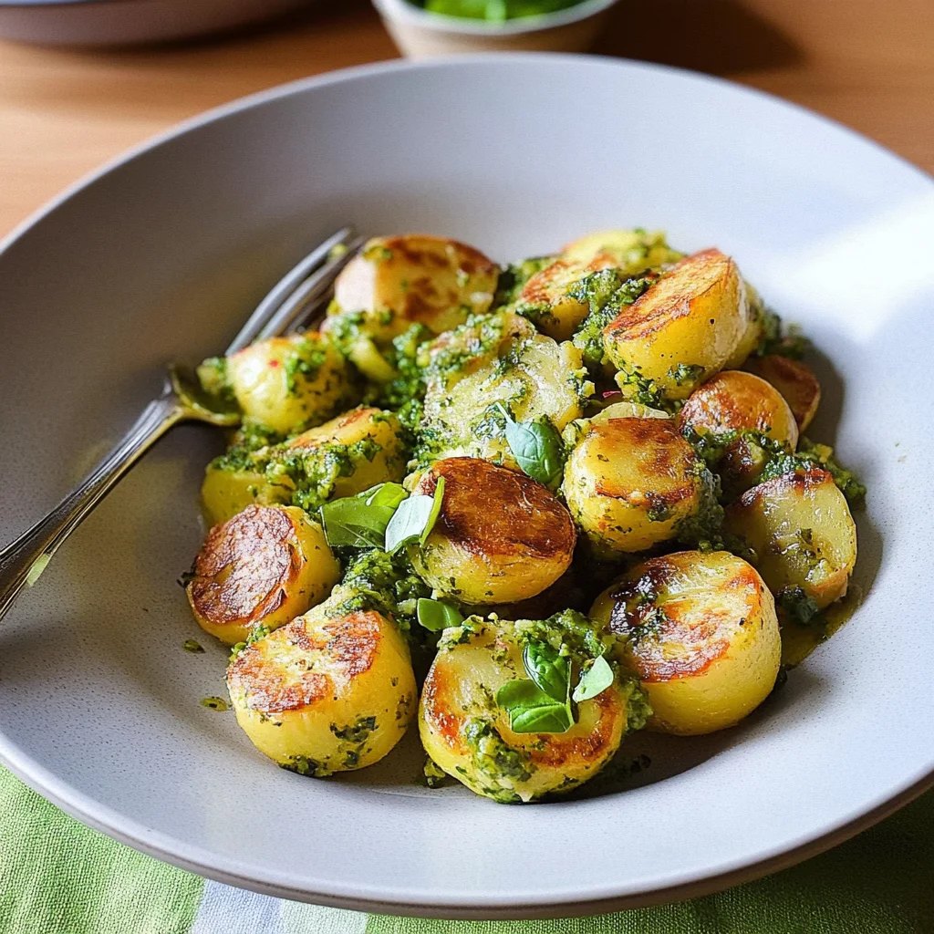 Knusprige Röstkartoffeln mit Basilikumpesto Rezept (Einfach und lecker!)