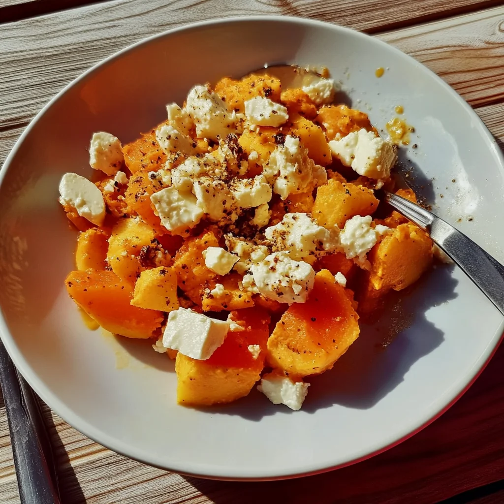 Ofenkürbis mit Feta, Walnüssen, Zimt und Honig – Ein einfaches Rezept für den Herbst!
