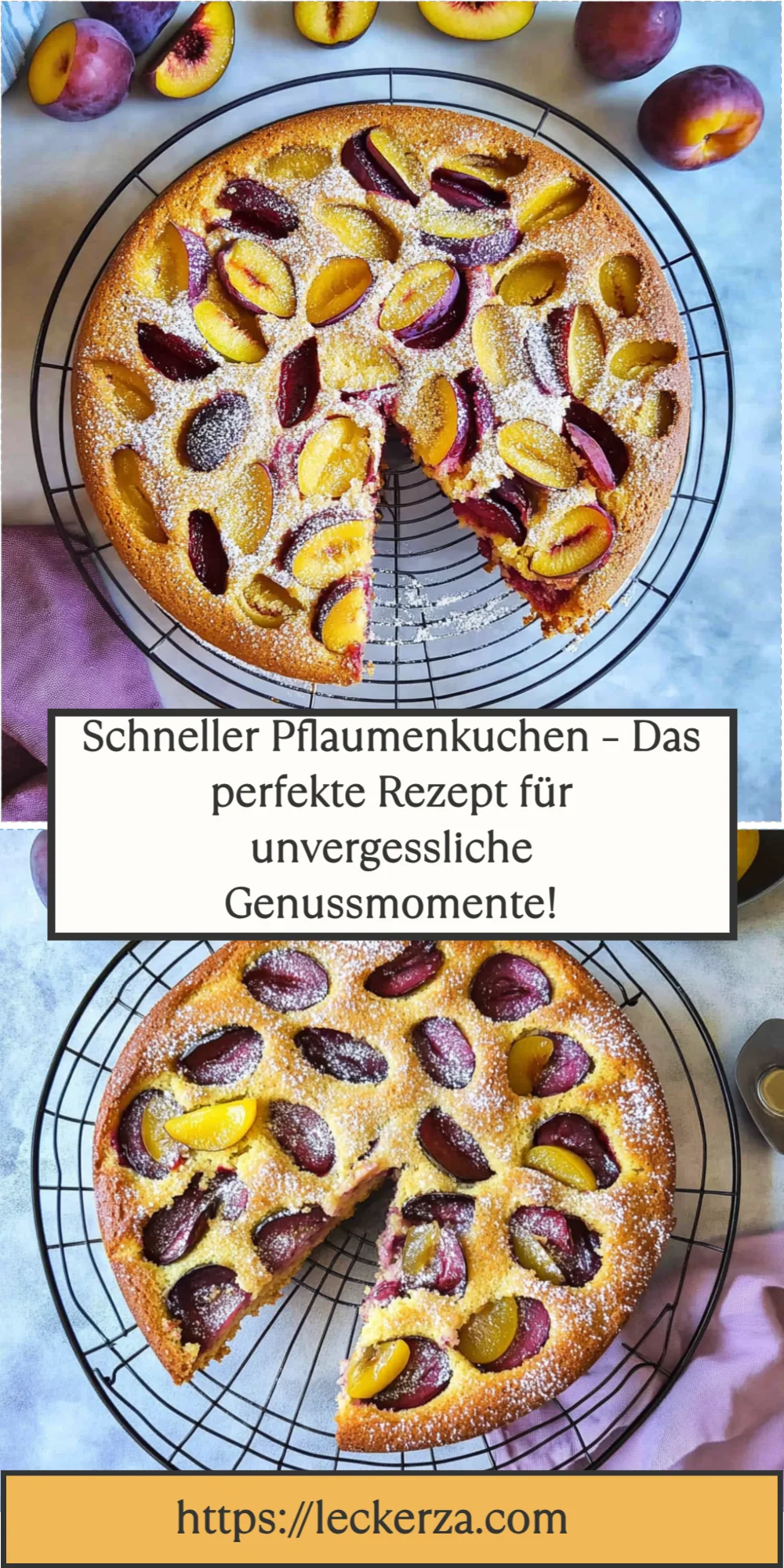 Schneller Pflaumenkuchen – Das perfekte Rezept für unvergessliche Genussmomente!