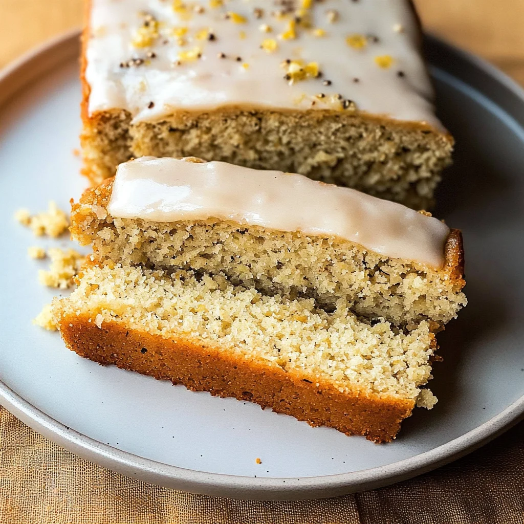 Veganer Zitronen-Mandel-Mohn-Kuchen Rezept (Frisch und saftig!)