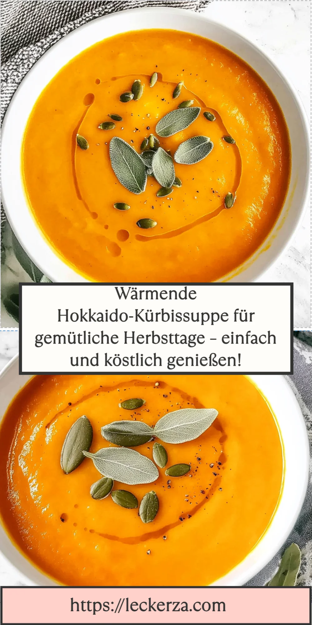 Wärmende Hokkaido-Kürbissuppe für gemütliche Herbsttage – einfach und köstlich genießen!
