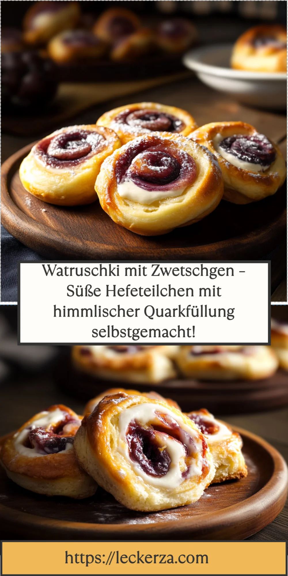 Watruschki mit Zwetschgen – Süße Hefeteilchen mit himmlischer Quarkfüllung selbstgemacht!