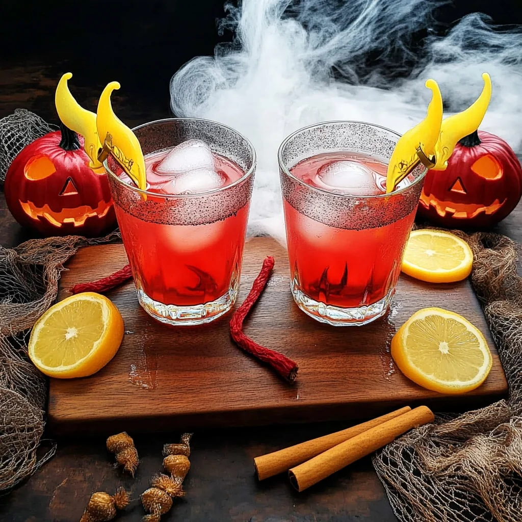 devil's kiss – einfacher halloween-cocktail rezept