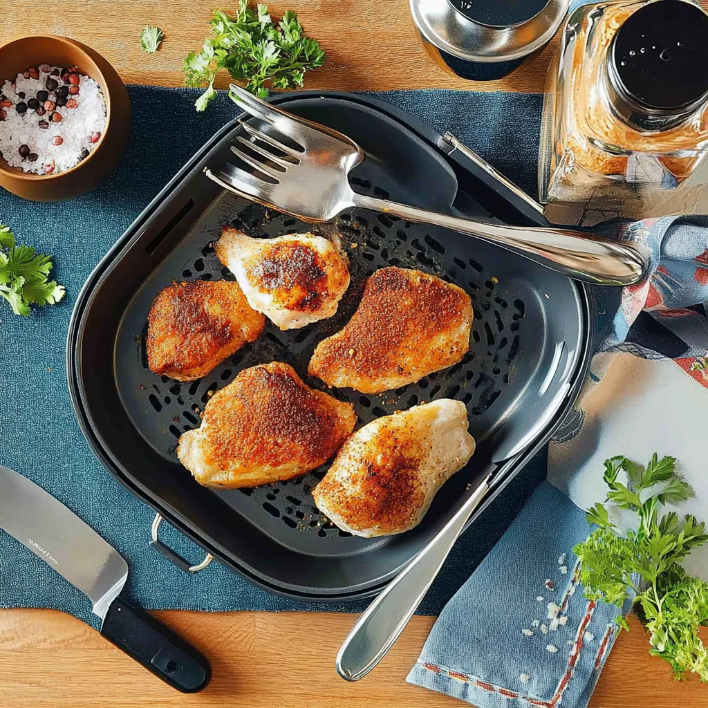 hähnchenschenkel im airfryer rezept
