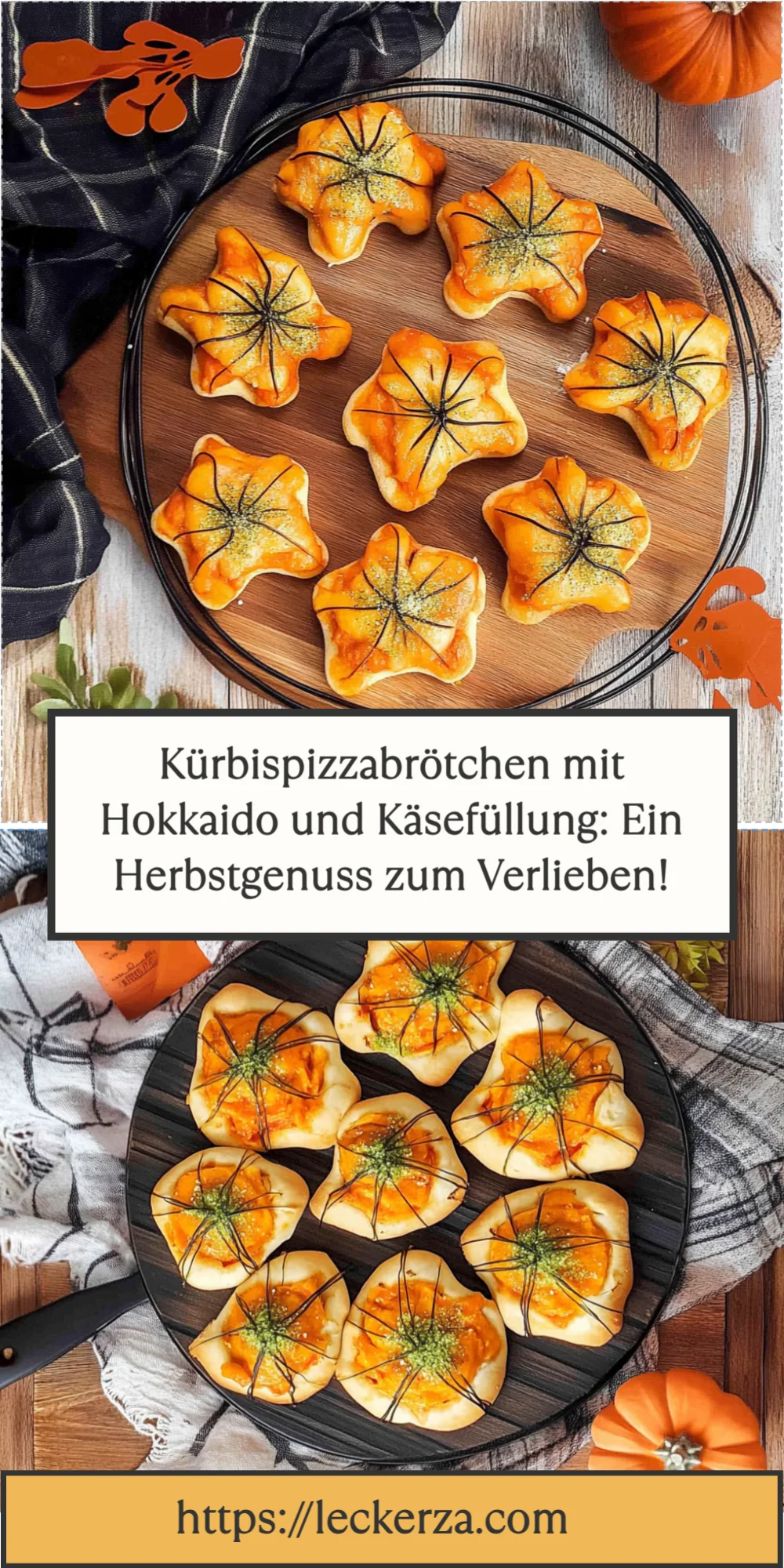 Kürbispizzabrötchen mit Hokkaido und Käsefüllung: Ein Herbstgenuss zum Verlieben!