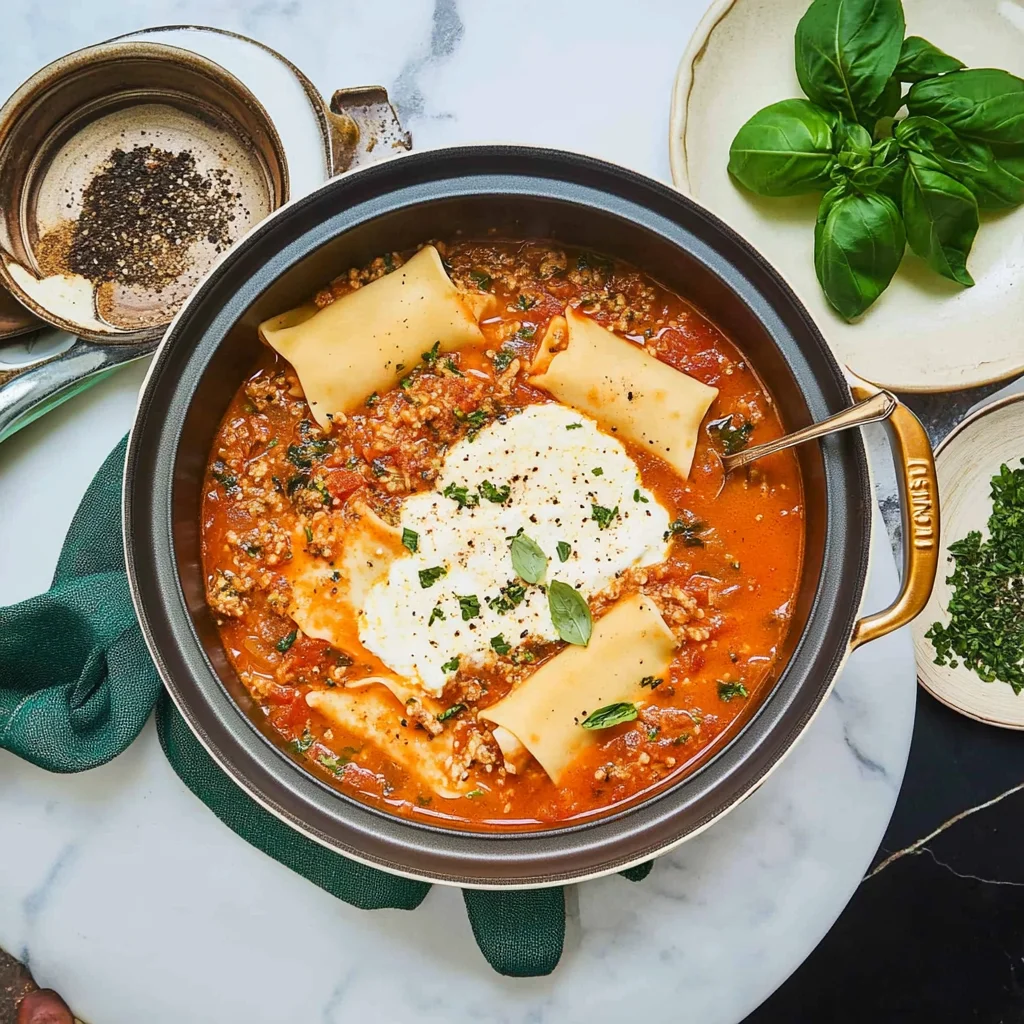 lasagnesuppe – deftiges one-pot-gericht