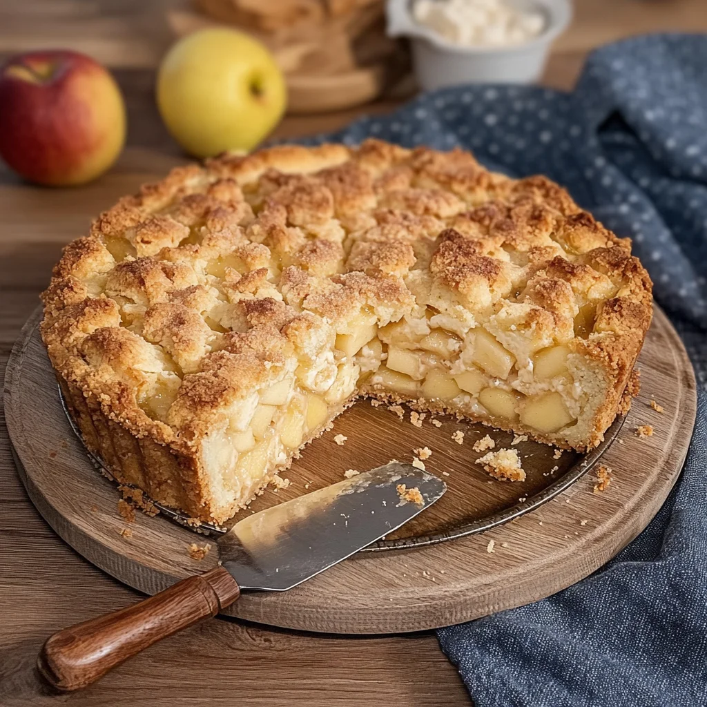 omas bester apfelkuchen mit pudding und streuseln rezept