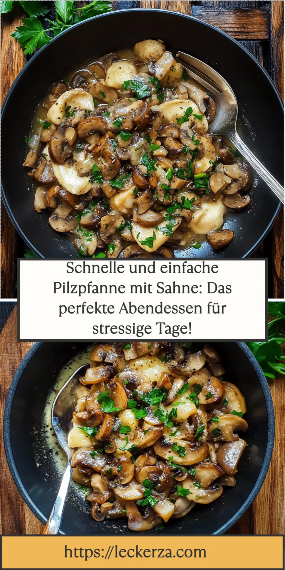 Schnelle und einfache Pilzpfanne mit Sahne: Das perfekte Abendessen für stressige Tage!