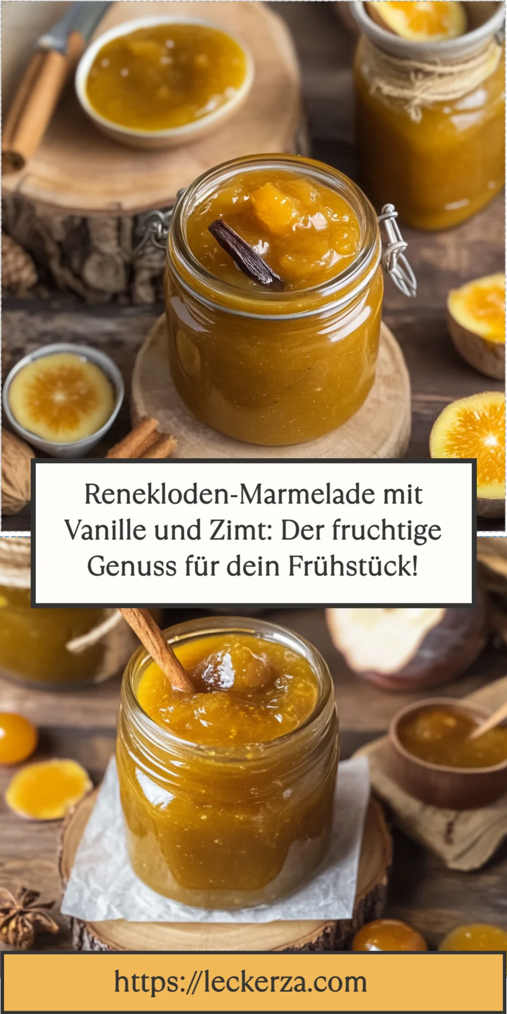 Renekloden-Marmelade mit Vanille und Zimt: Der fruchtige Genuss für dein Frühstück!