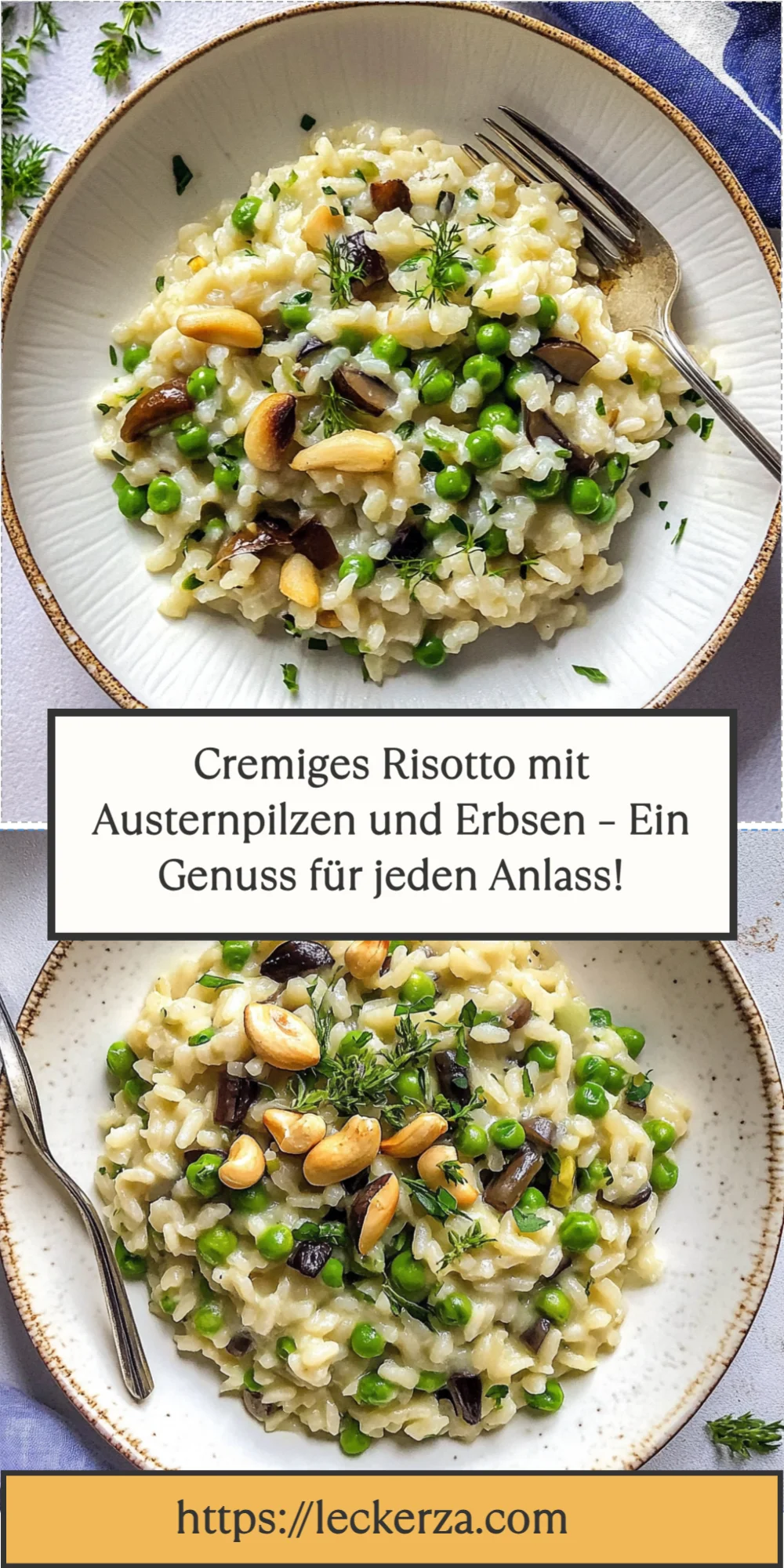 Cremiges Risotto mit Austernpilzen und Erbsen – Ein Genuss für jeden Anlass!