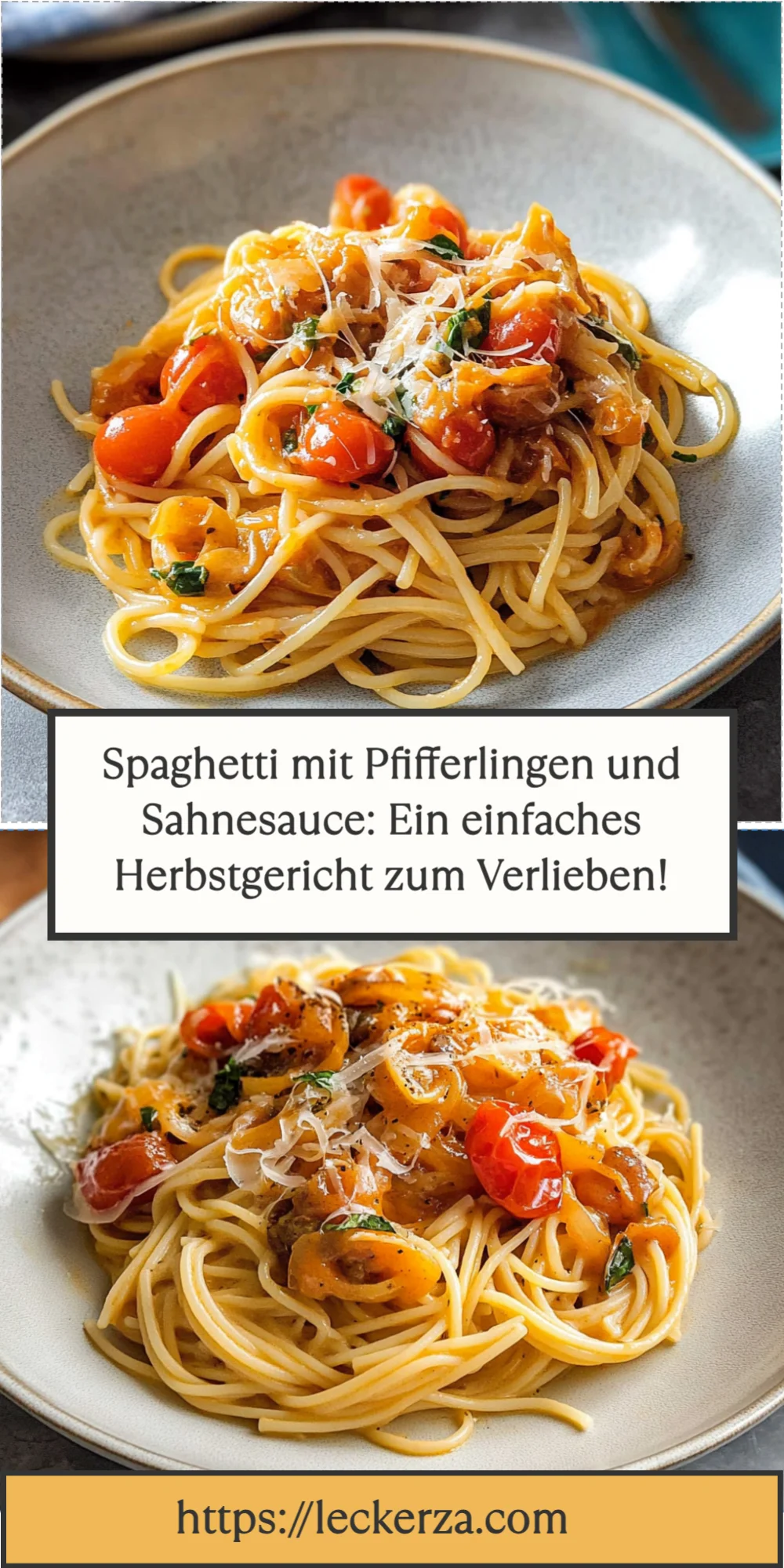Spaghetti mit Pfifferlingen und Sahnesauce: Ein einfaches Herbstgericht zum Verlieben!
