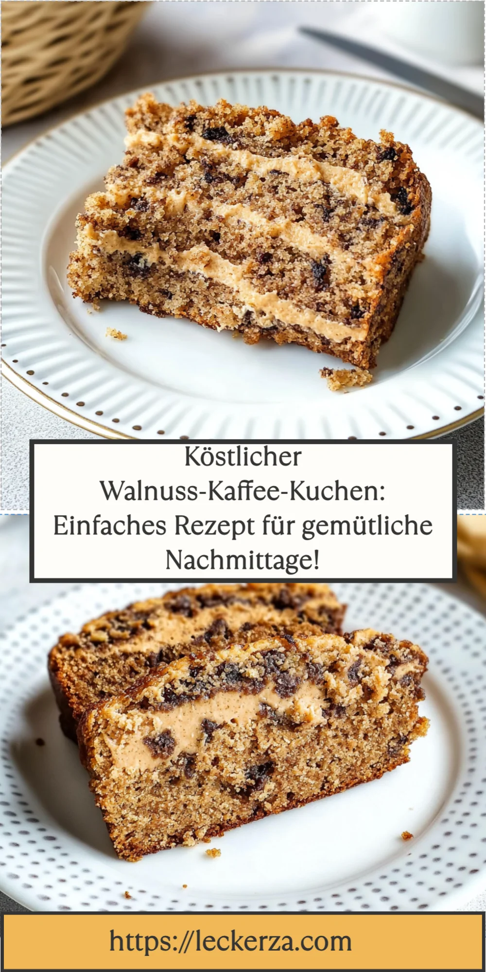 Köstlicher Walnuss-Kaffee-Kuchen: Einfaches Rezept für gemütliche Nachmittage!